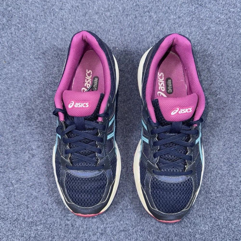 ASICS Gel-Contend 4 Ortholite Running Athletic Shoes Blue T765N Women's Size 6.5